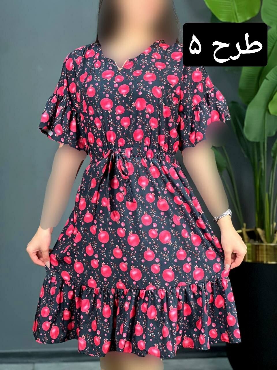 پیراهن فلور ترلان کد 1542