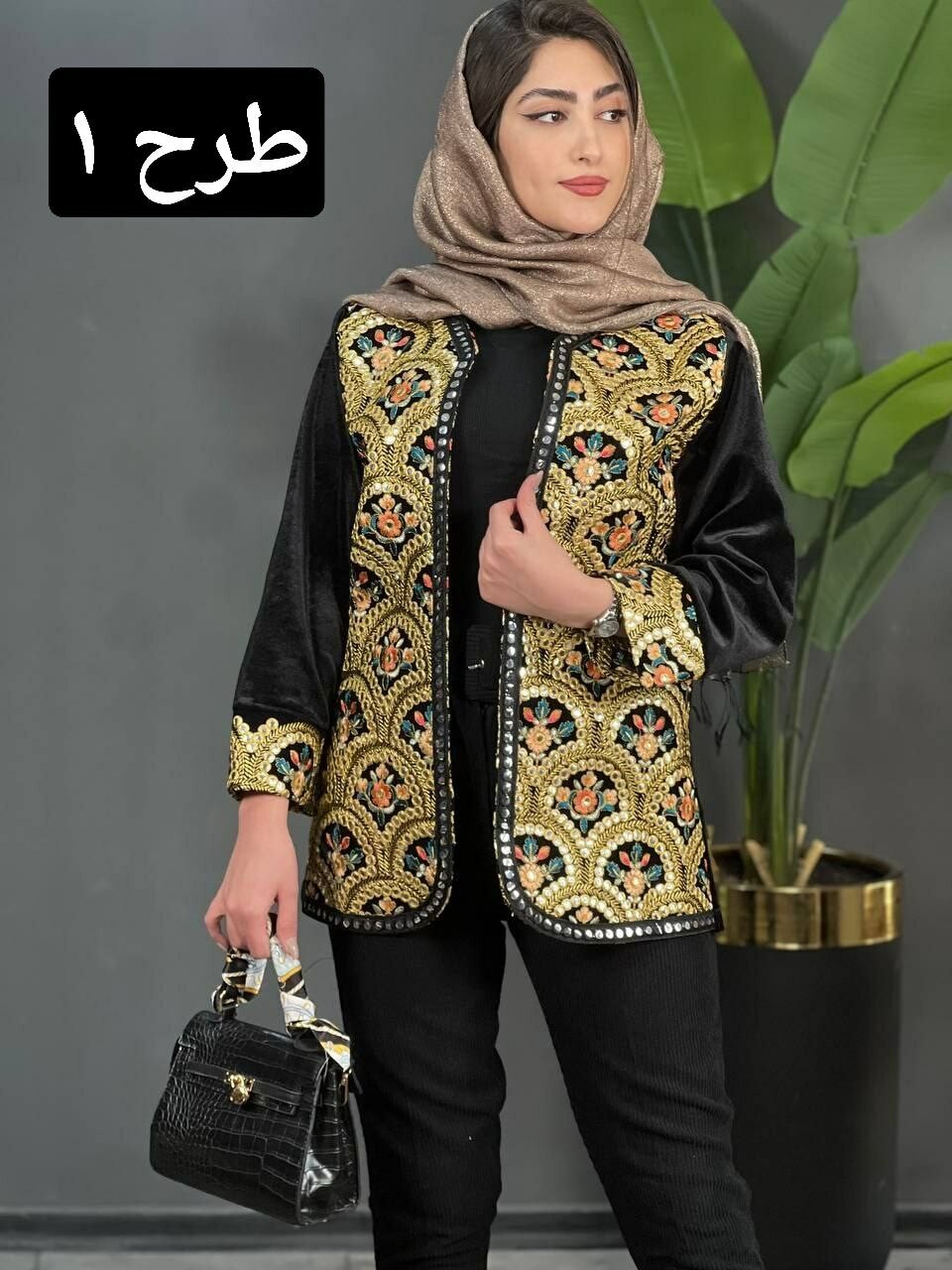 کت مزونی مخمل کد 1546