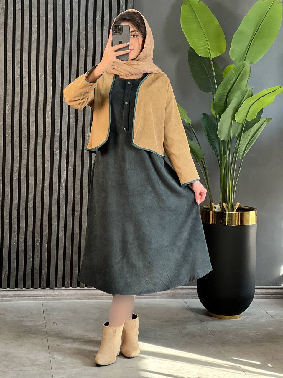 ست پیراهن و کت سحر کد 1590