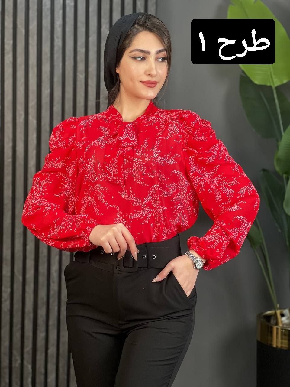 شومیز آستین پف کد 1600