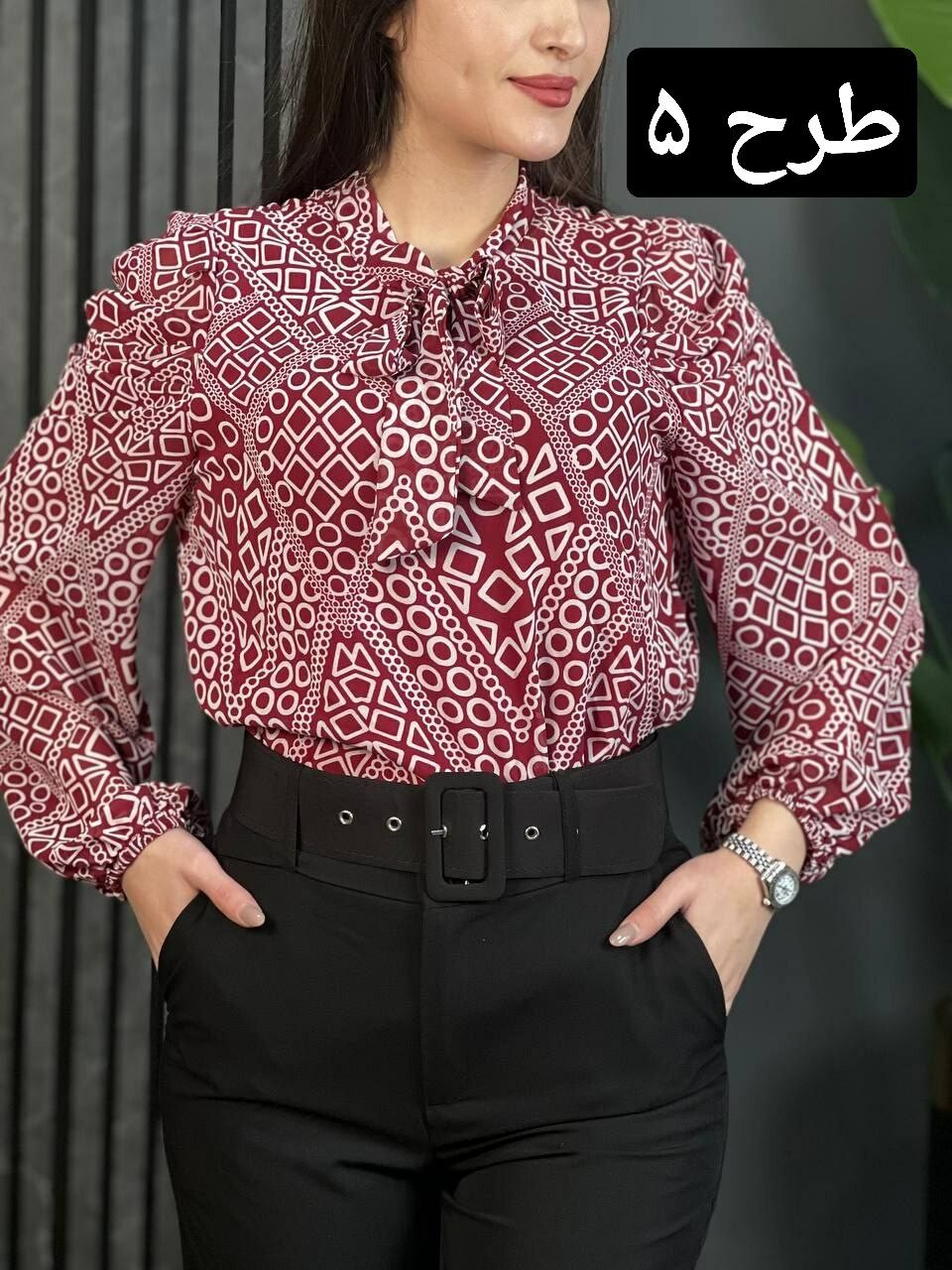 شومیز آستین پف کد 1600
