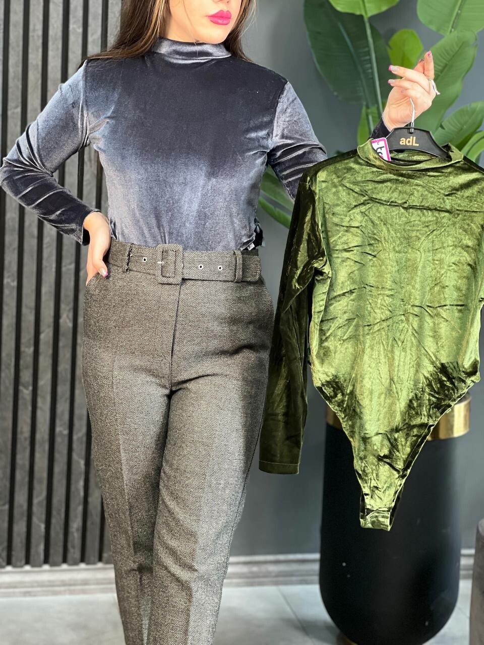بادی مخمل بغل باز کد 1609