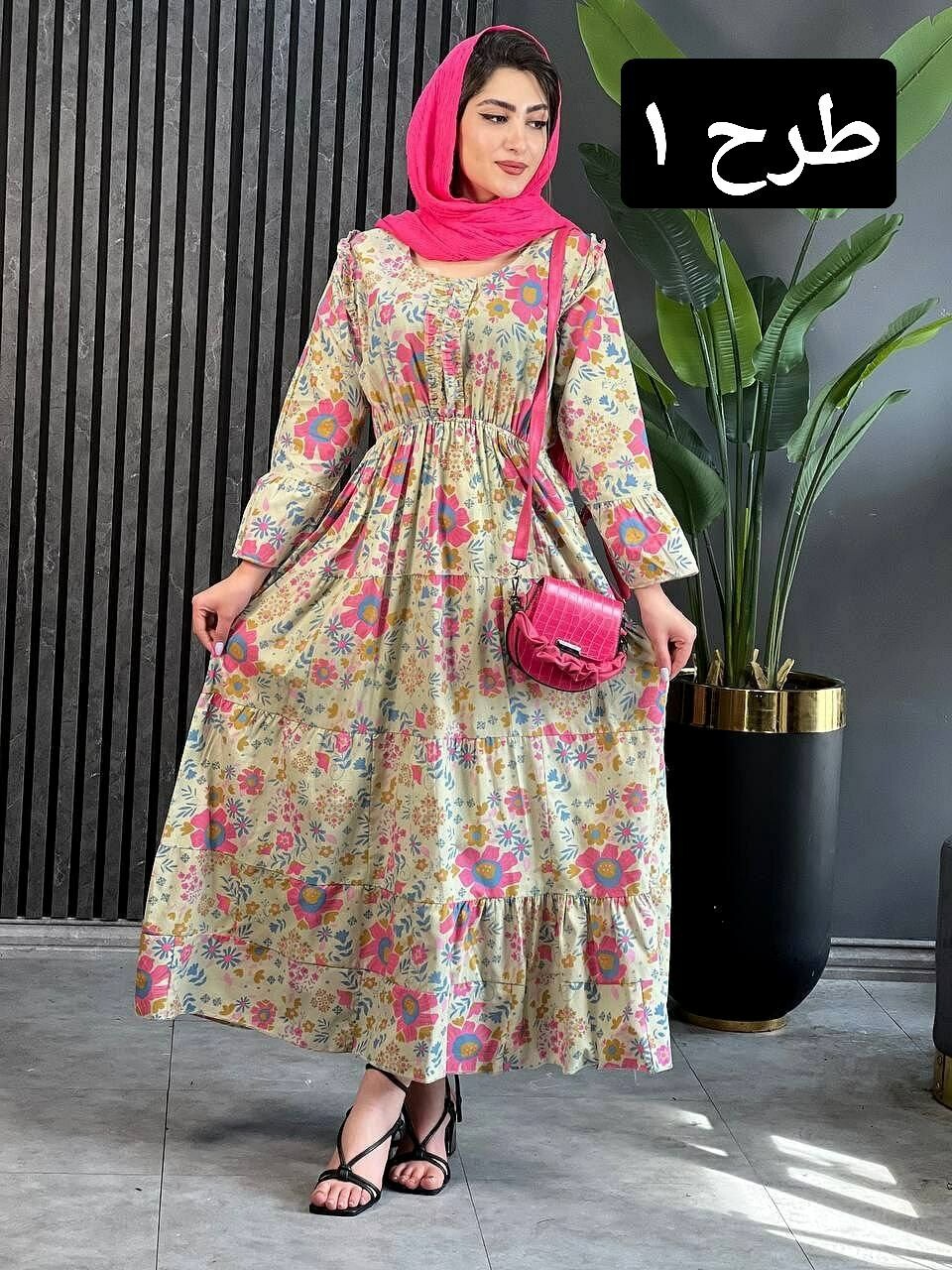 پیراهن نخی هندی کد 1613
