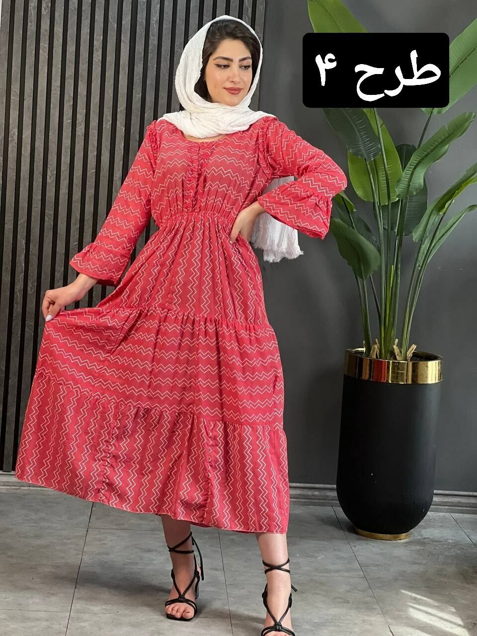 پیراهن نخی هندی کد 1613