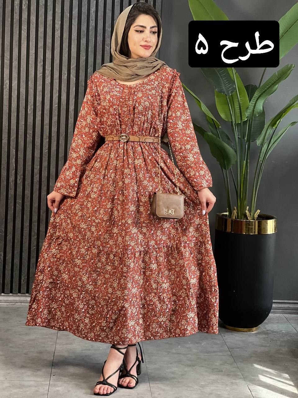پیراهن نخی هندی کد 1613