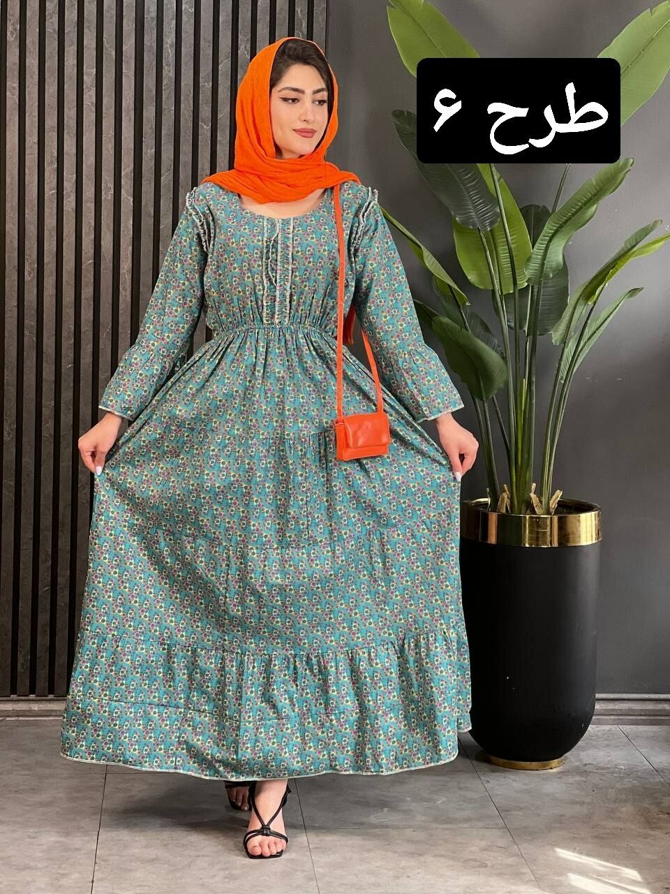 پیراهن نخی هندی کد 1613