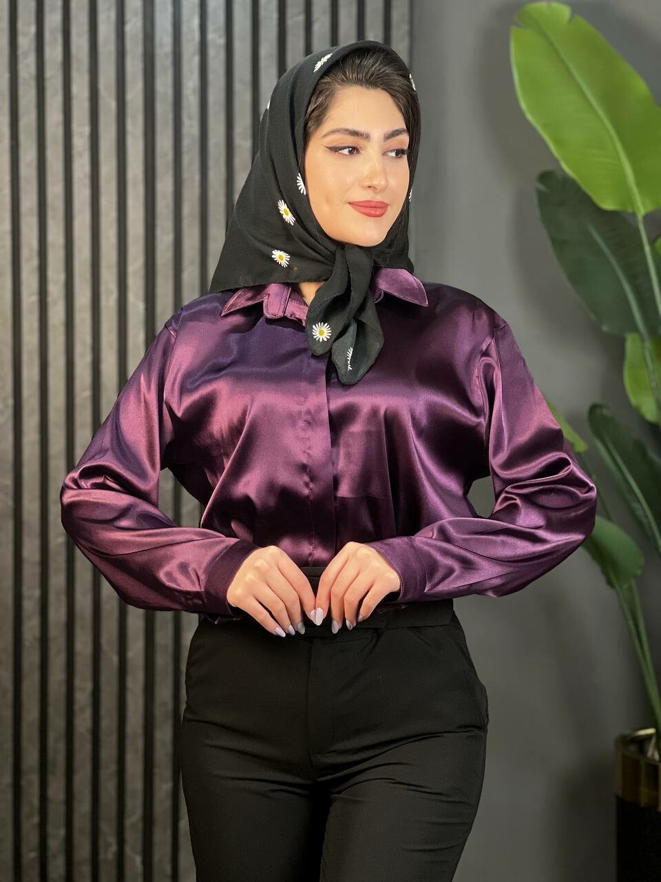 شومیز ساتن سلنا کد 1519