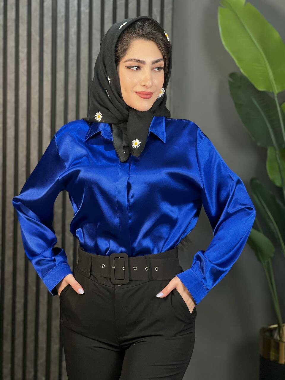 شومیز ساتن سلنا کد 1519