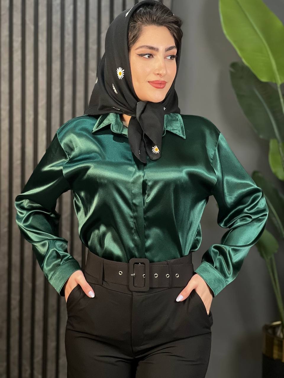 شومیز ساتن سلنا کد 1519