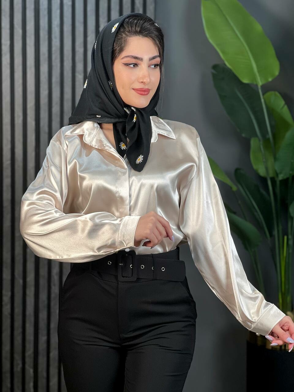 شومیز ساتن سلنا کد 1519