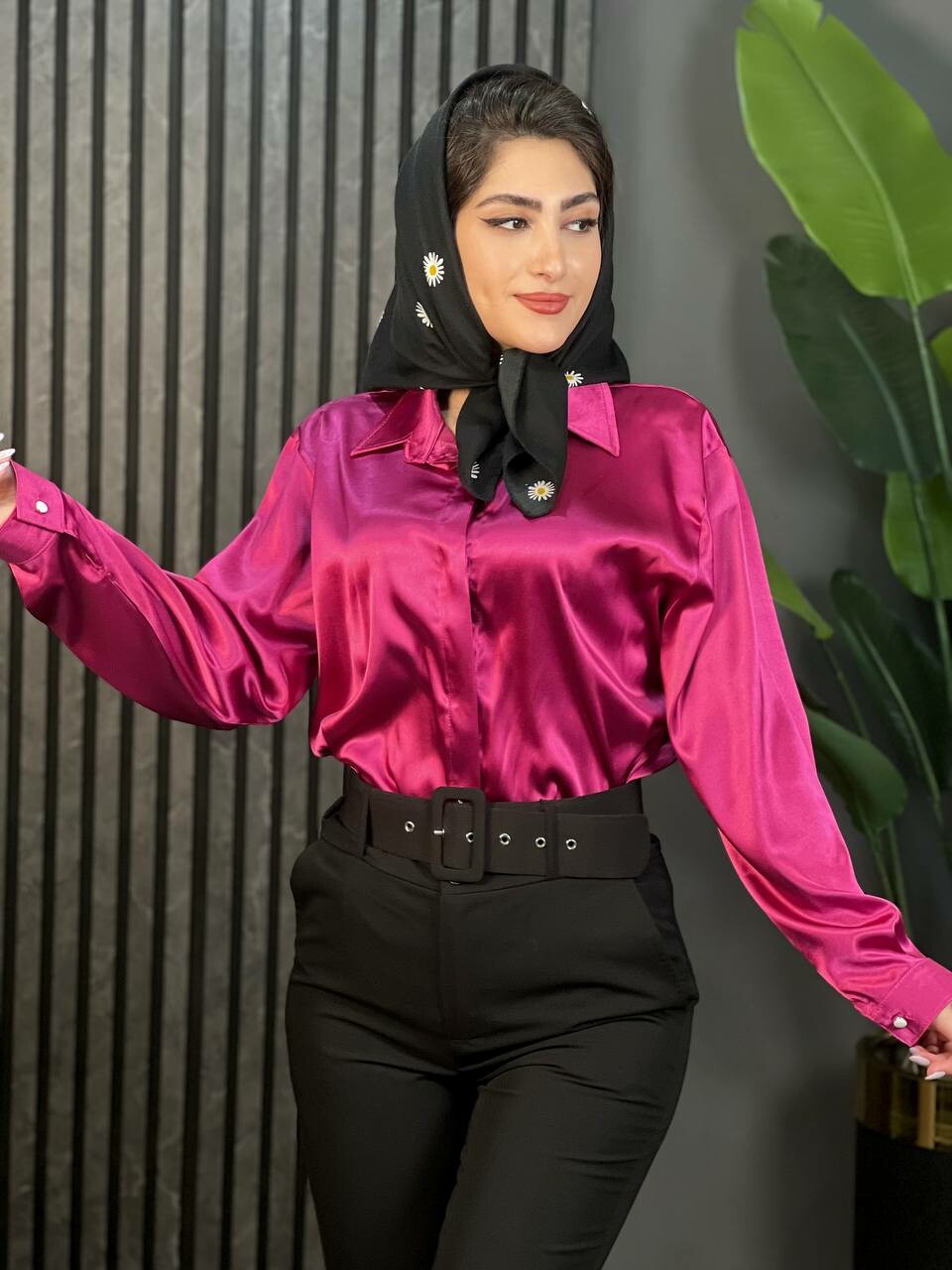شومیز ساتن سلنا کد 1519