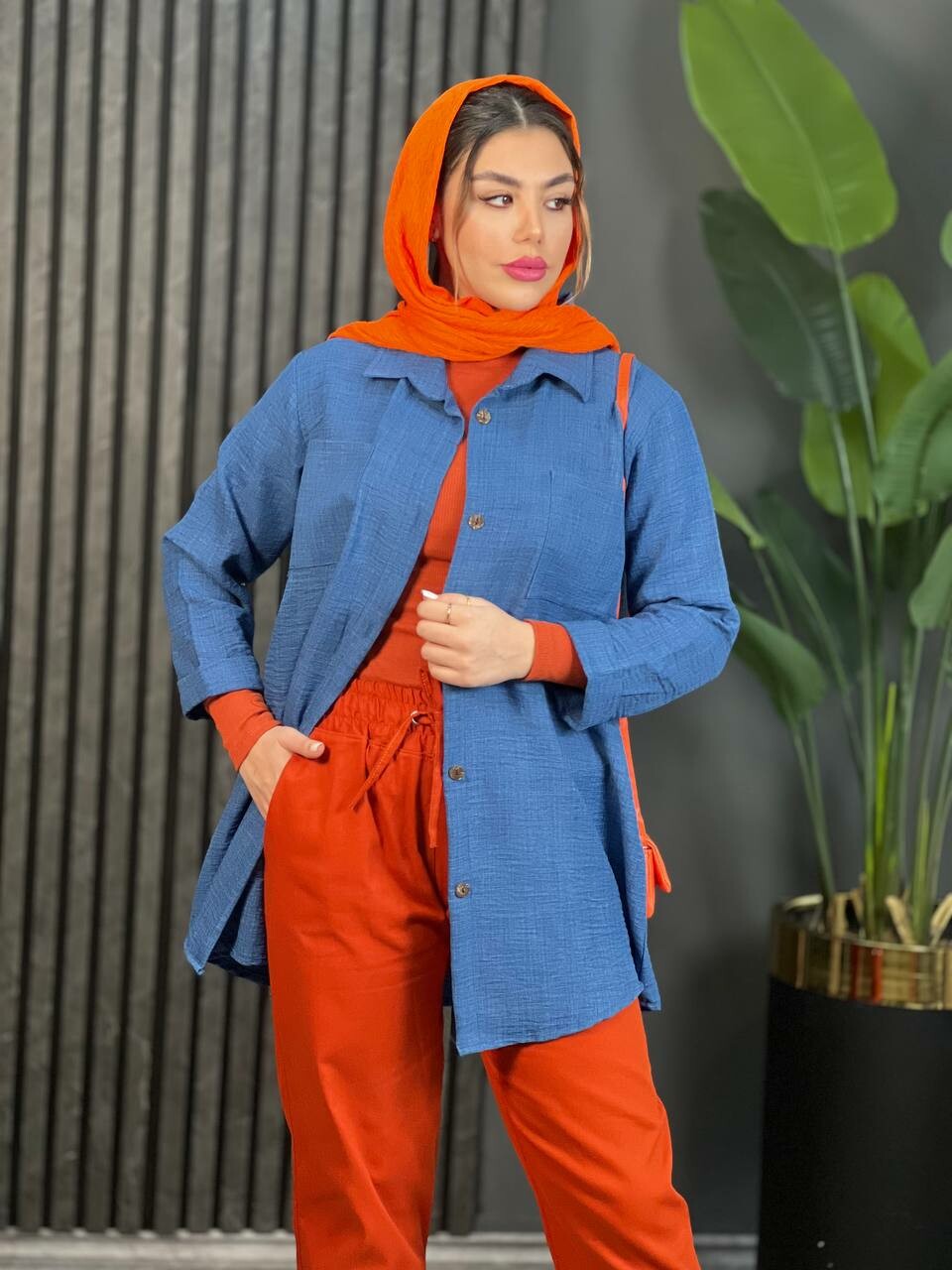 مانتو لینن نهال کد 1622