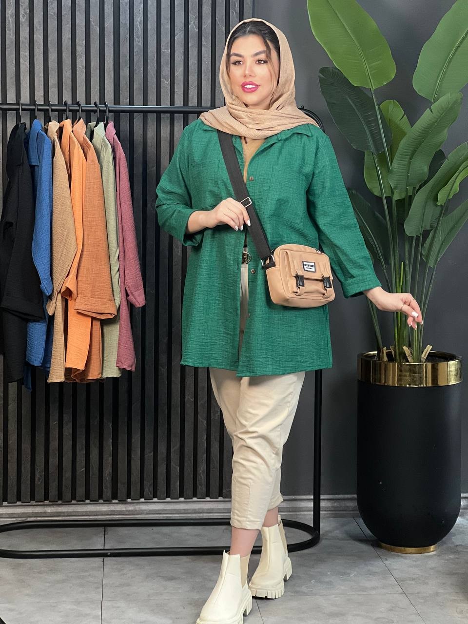 مانتو لینن نهال کد 1622