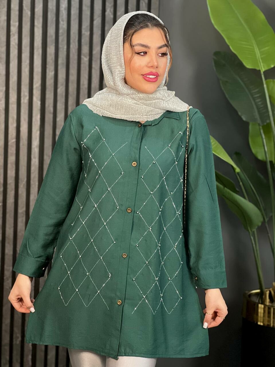 مانتو نگینی تابان کد 1631