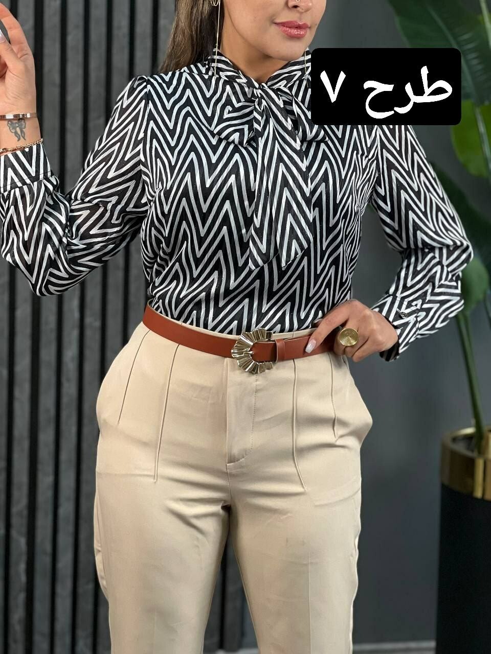 شومیز کریشه پاپیونی کد 1655