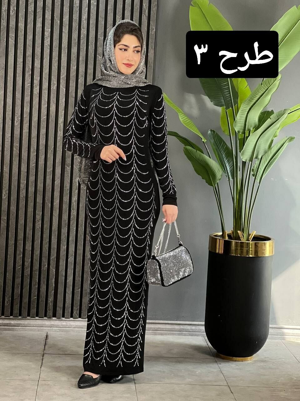 پیراهن کرپ کش سلوا کد 1670