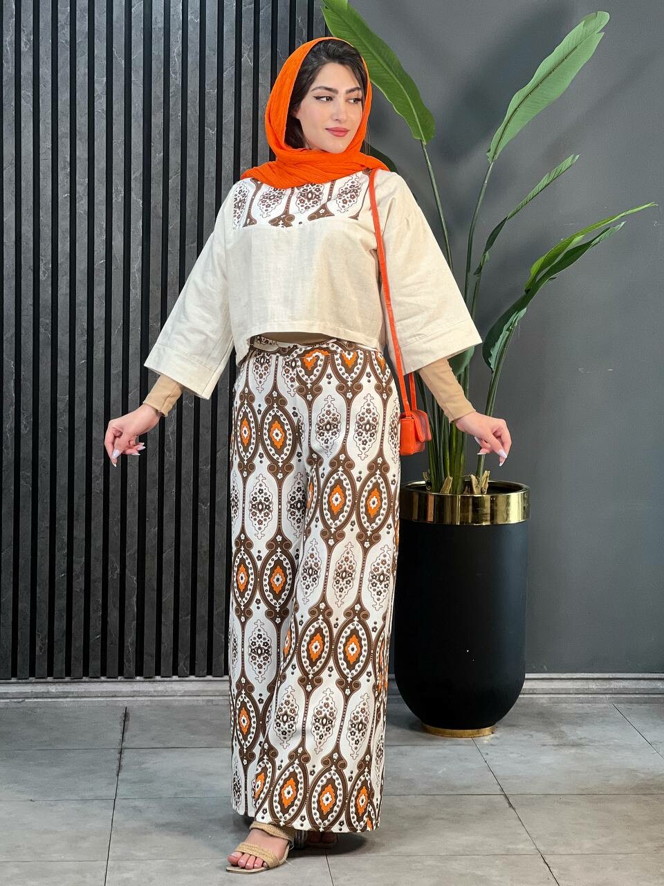 ست لینن نارنج کد 1691