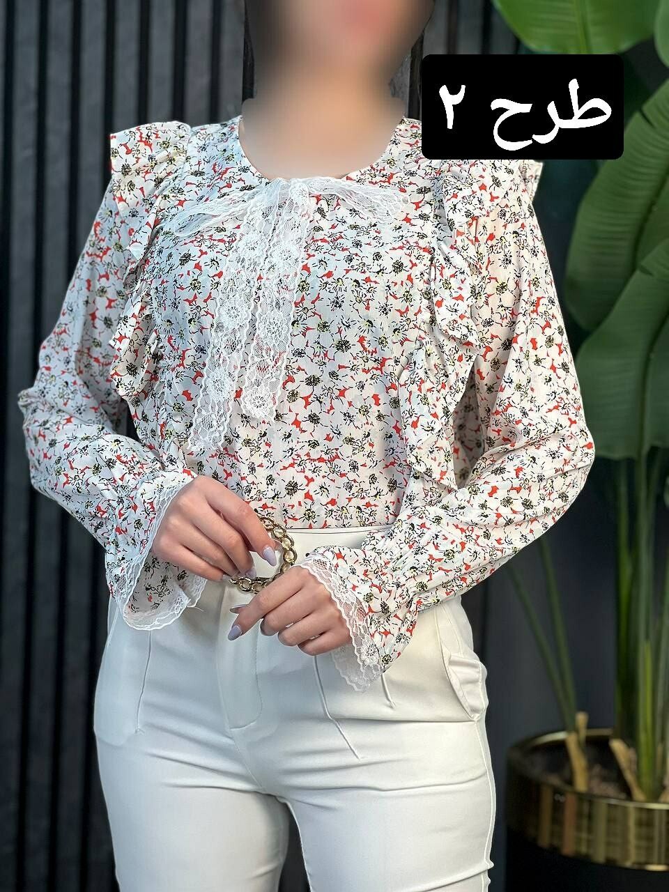 شومیز چیندار دلسا کد 1695
