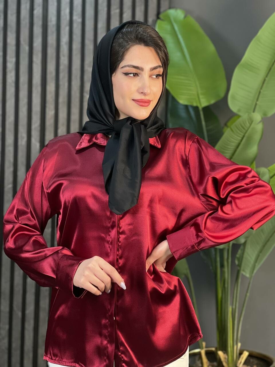 شومیز ساتن سلنا کد 1519