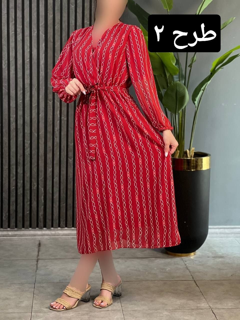 پیراهن چپ و راستی بلند کد 1703