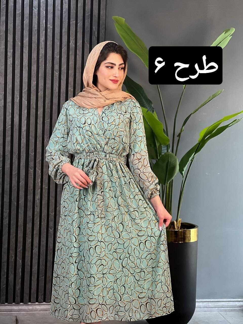 پیراهن چپ و راستی بلند کد 1703