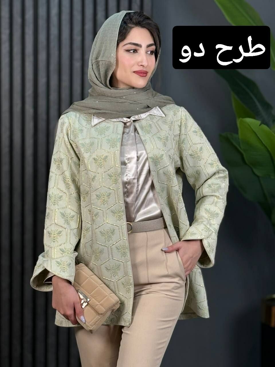کت ژاکارد زنبوری کد 1718
