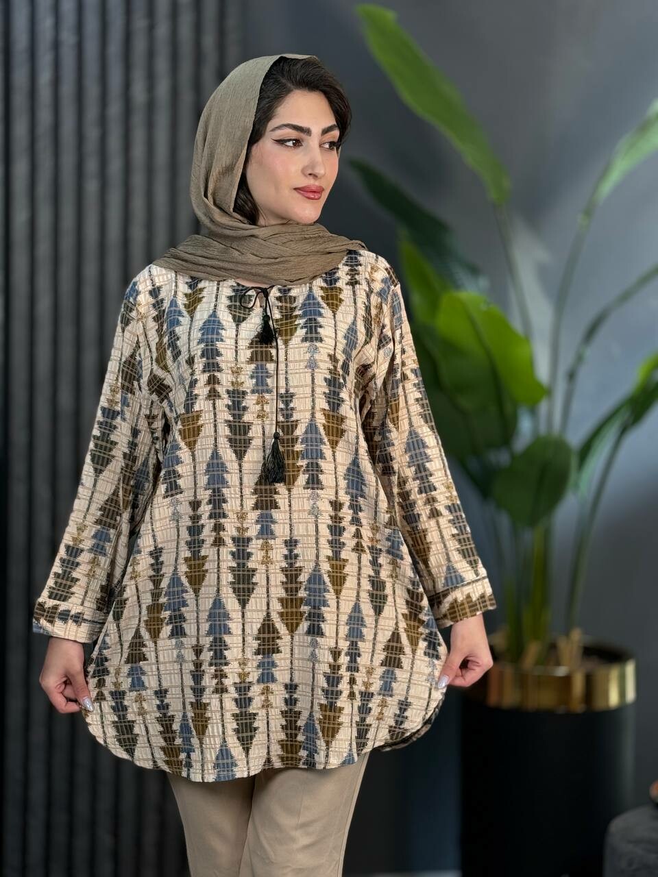 تونیک کراش کاج کد 1728