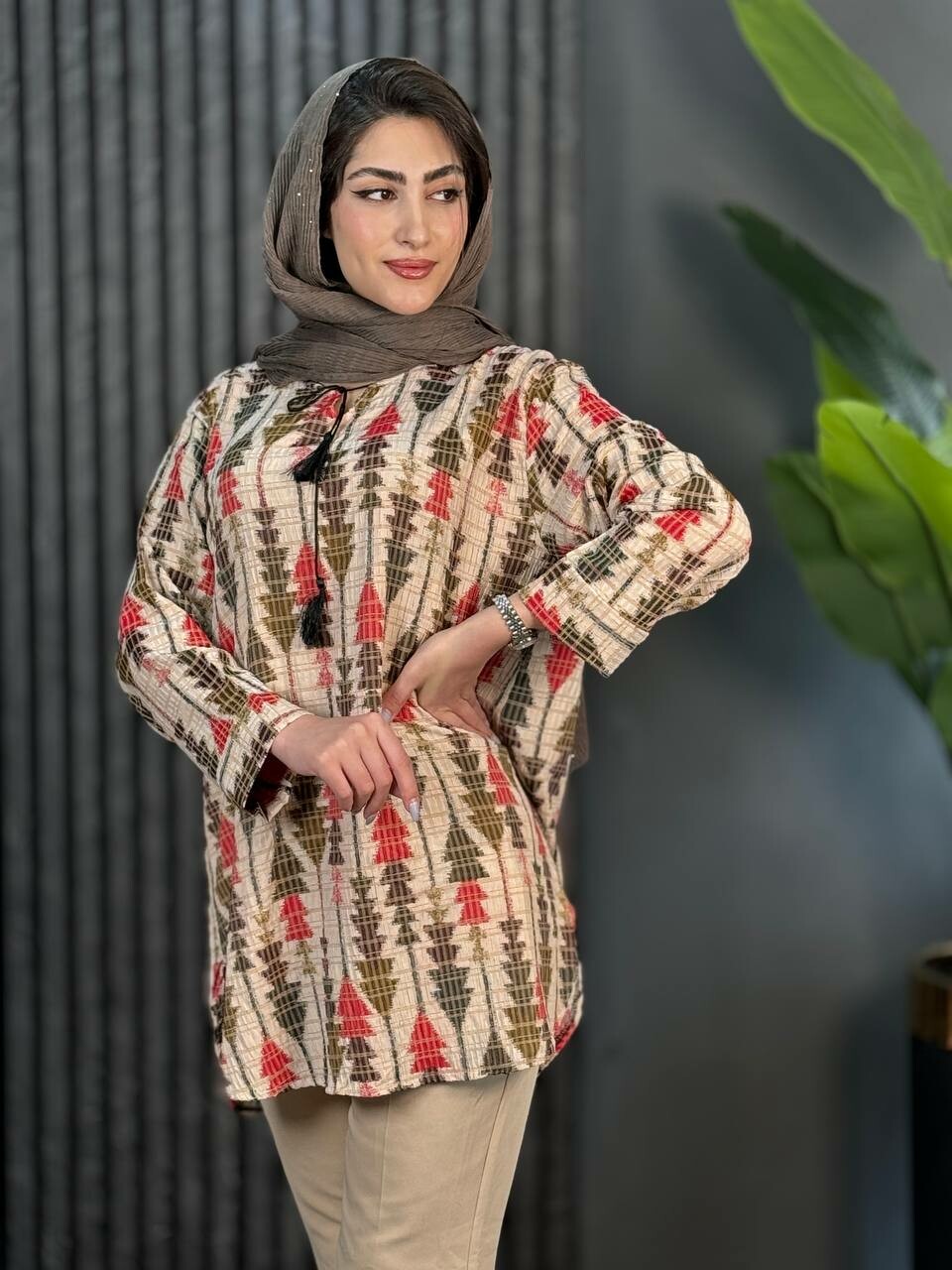 تونیک کراش کاج کد 1728