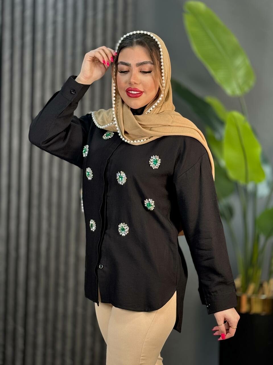 مانتو سنگدوزی شهرزاد کد 1735