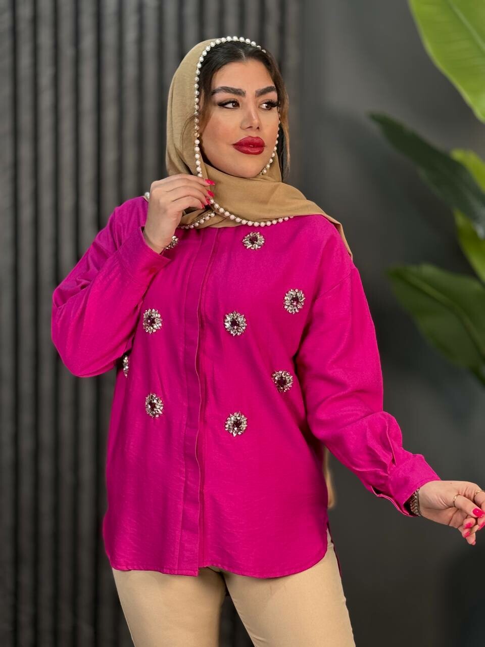 مانتو سنگدوزی شهرزاد کد 1735