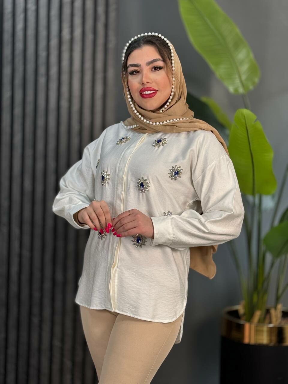 مانتو سنگدوزی شهرزاد کد 1735
