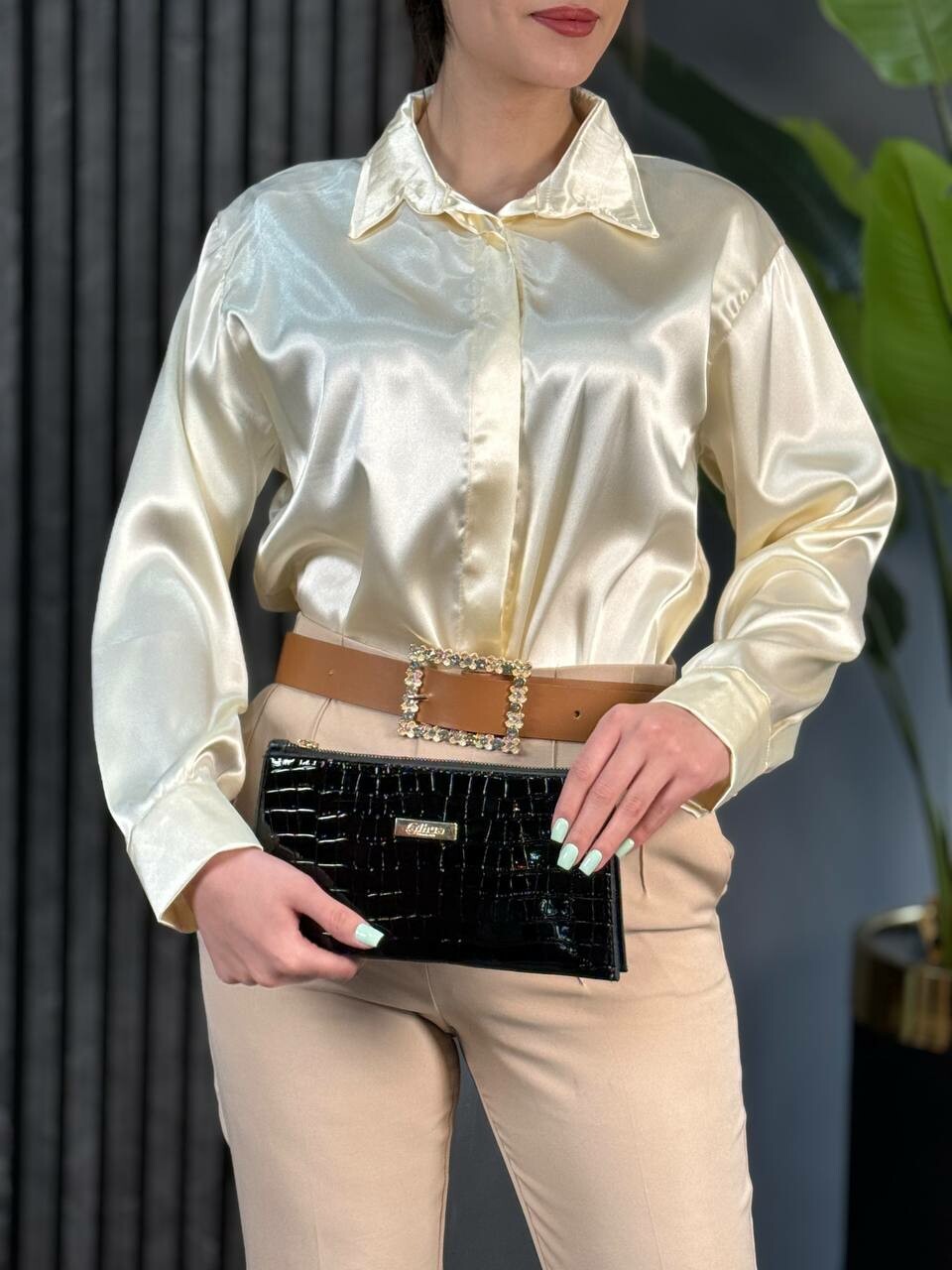 شومیز ساتن سلنا کد 1519