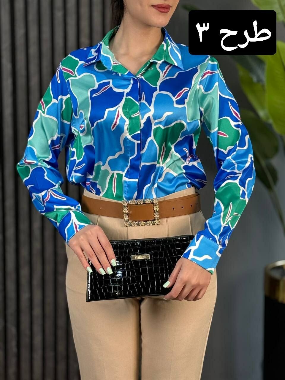 شومیز ساتن سیلک کد 1742