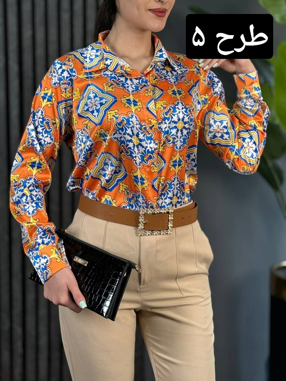 شومیز ساتن سیلک کد 1742