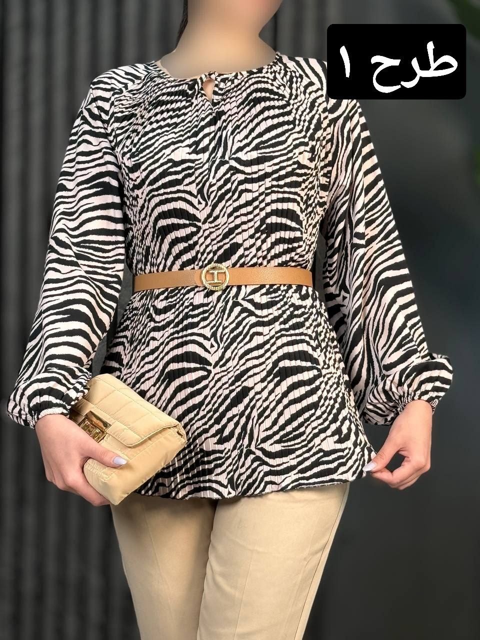 شومیز پلیسه رزا کد 1744