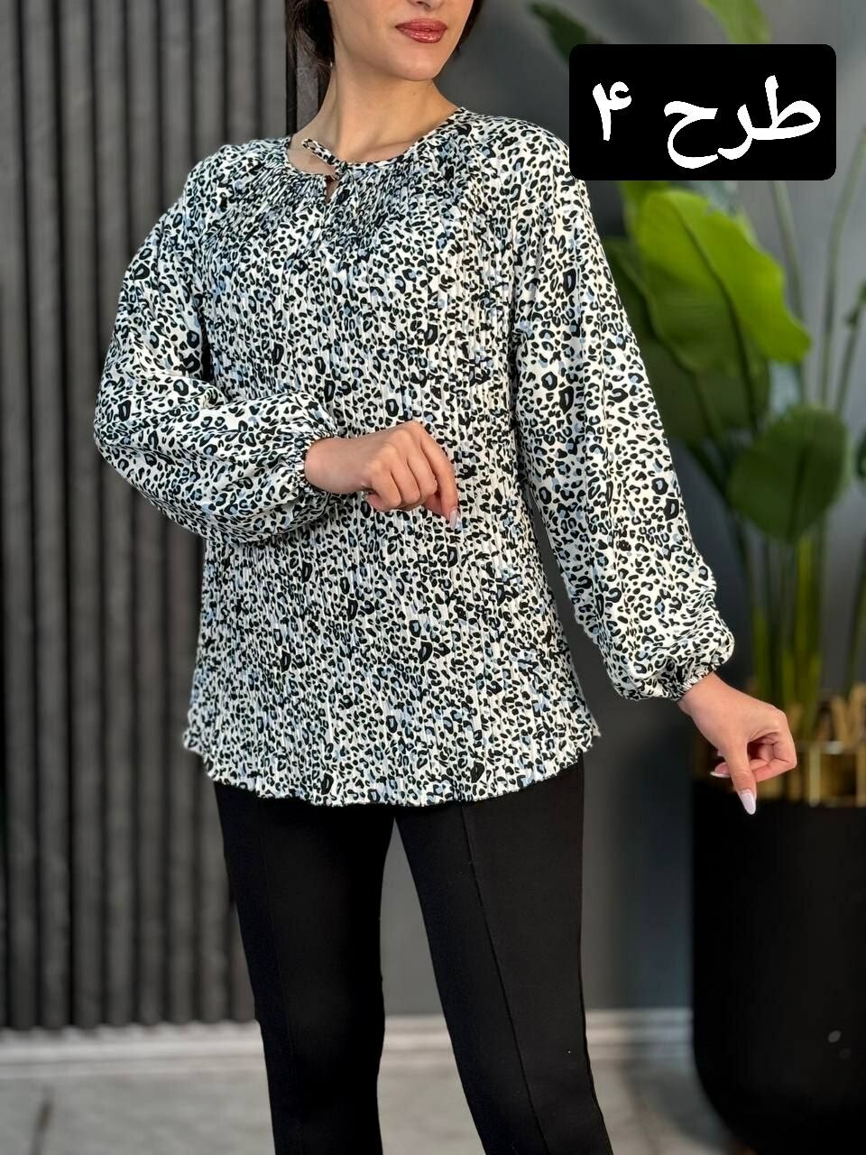 شومیز پلیسه رزا کد 1744