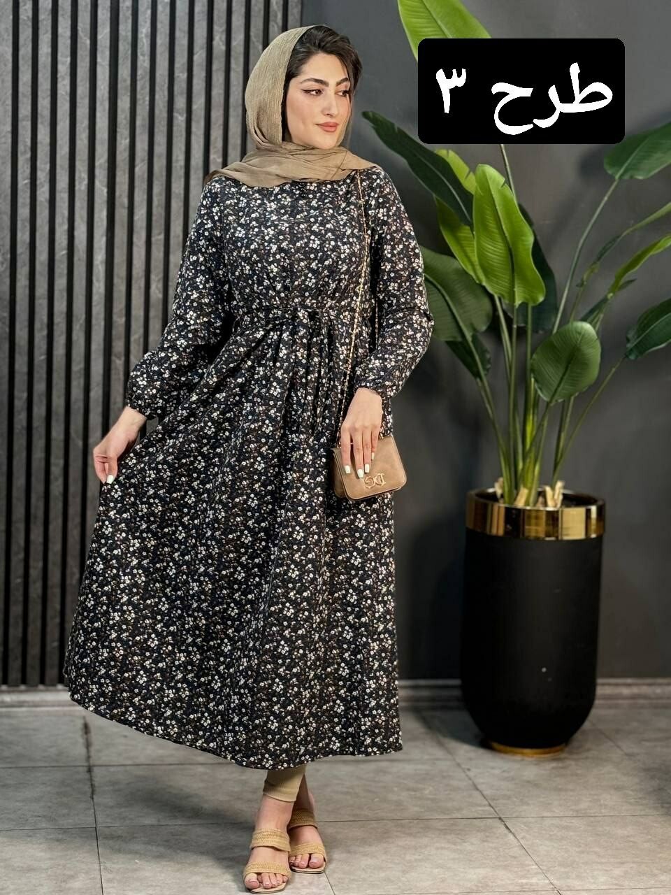 پیراهن لینن گلنار کد 1747