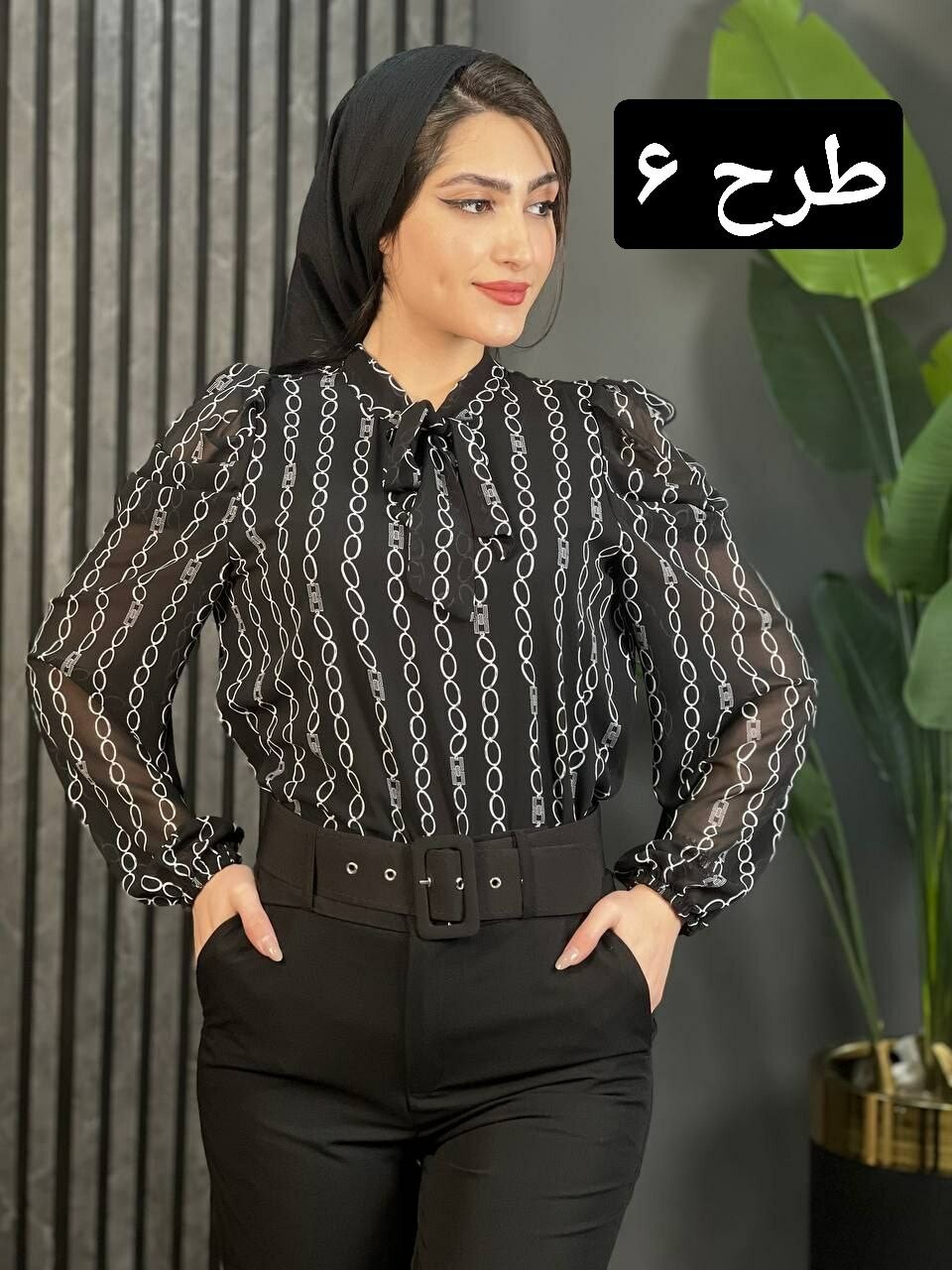 شومیز آستین پف کد 1738