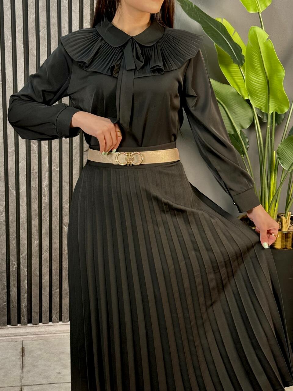 شومیز الیزه جلو چین کد 1760