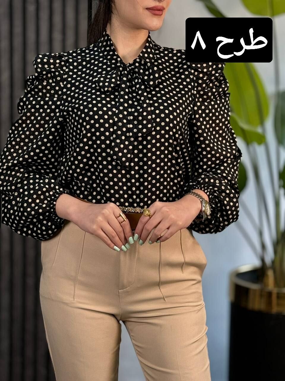 شومیز آستین پف کد 1767