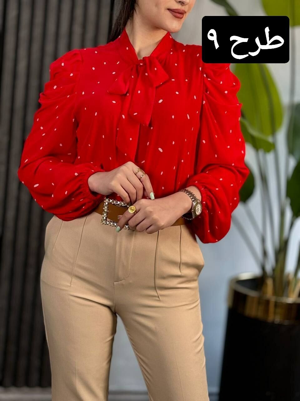 شومیز آستین پف کد 1767