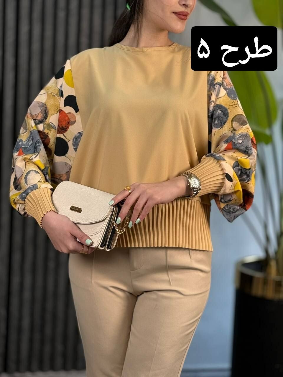 شومیز کرپ پلیسه کد 1774