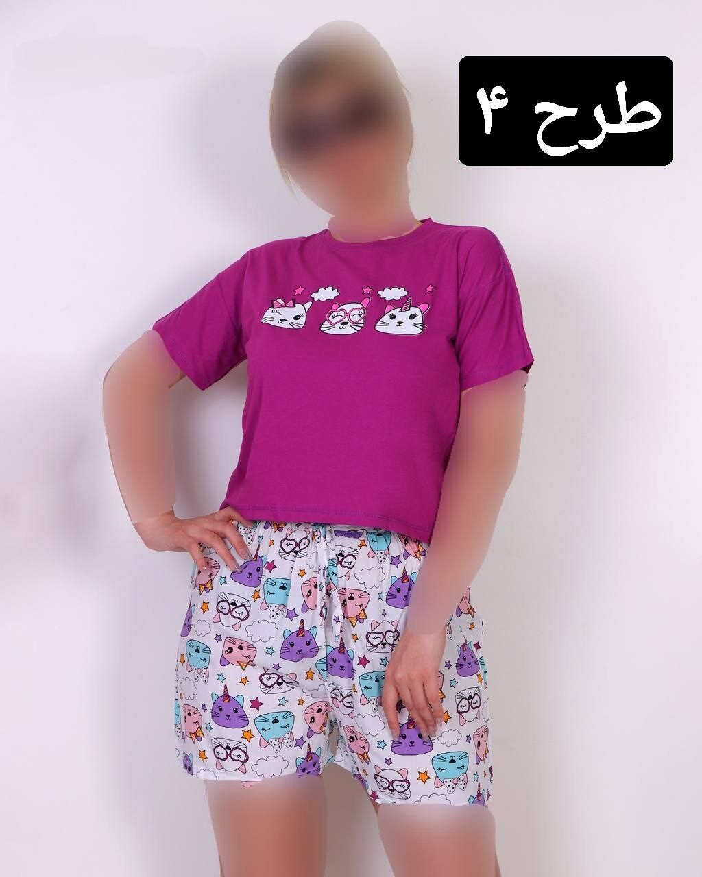 ست کراپ شورتک دینا کد 1779