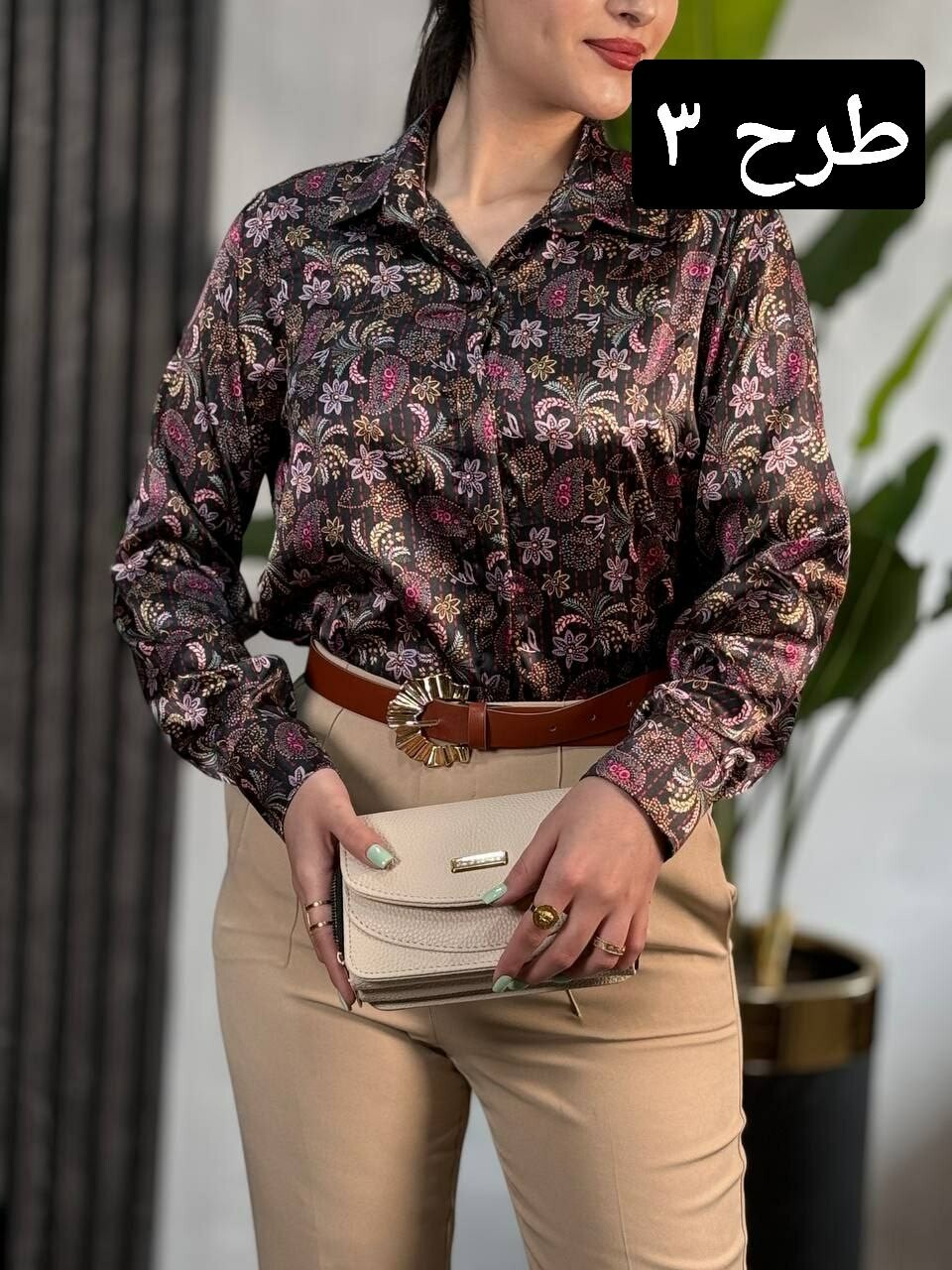 شومیز ساتن سیلک کد 1782