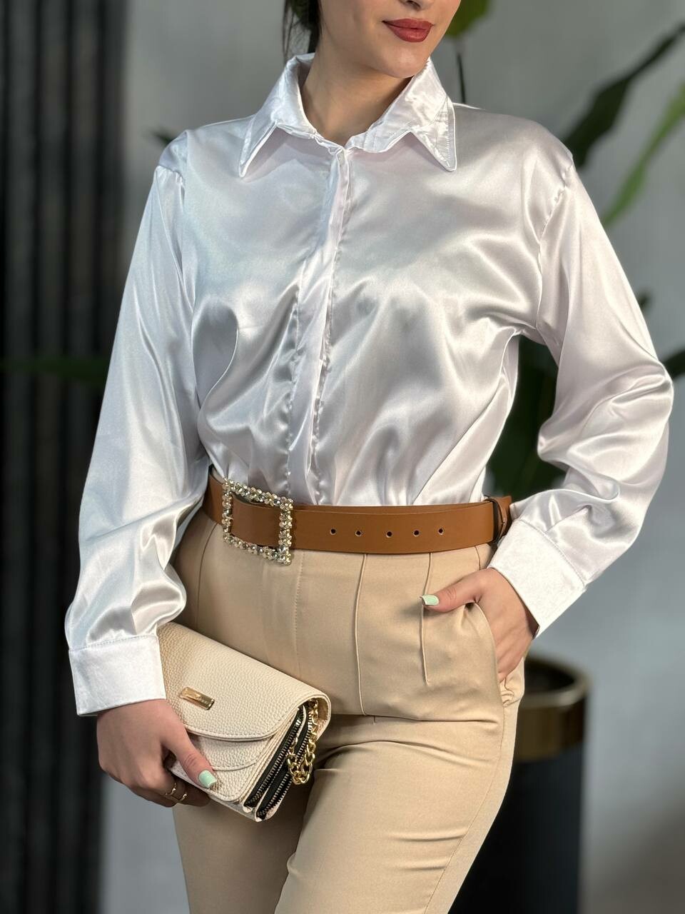 شومیز ساتن سلنا کد 1519