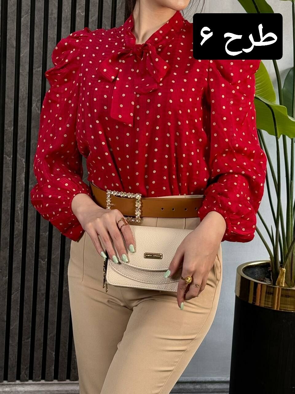 شومیز آستین پف کد 1767