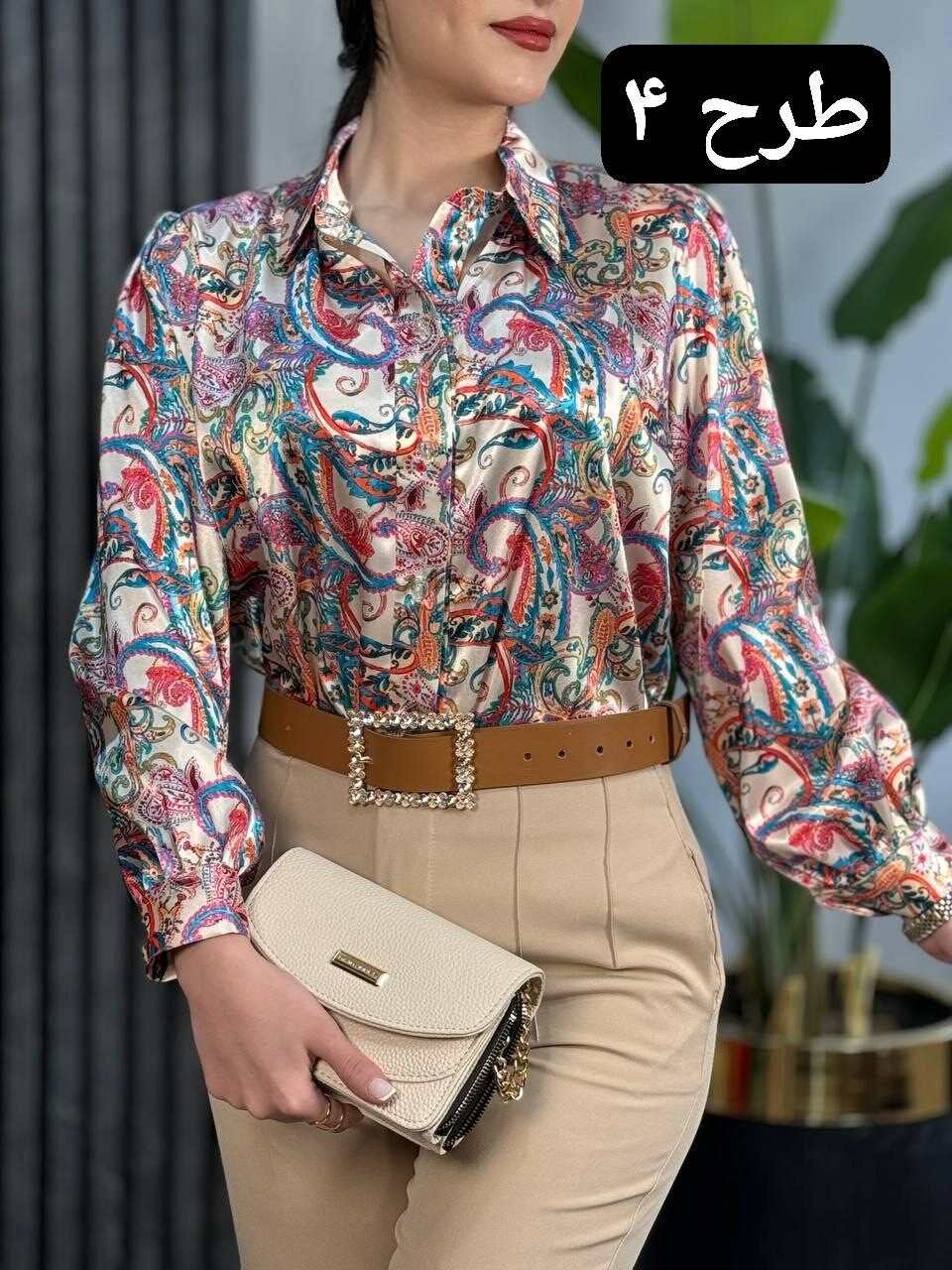 شومیز ساتن ریونا کد 1796
