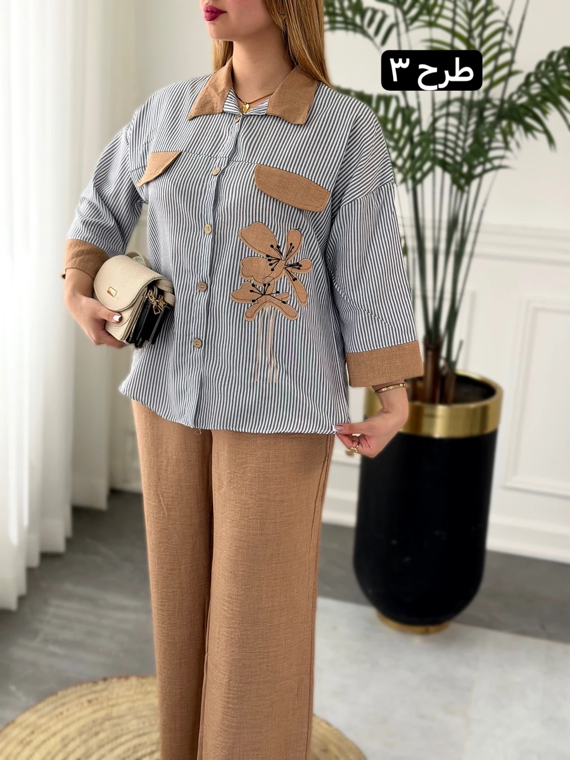 شومیز لینن نخ زنانه