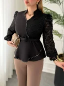 شومیز مجلسی زنانه مدل زحل مازراتی
