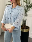 شومیز آریا زنانه با پارچه ینزی